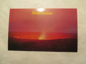Hawaii Postkarte Halemaumau Ausbruch Vulkane Nationalpark HI - Bild 1 von 2
