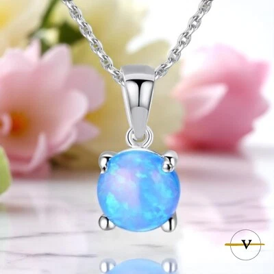 COLLANA DONNA PUNTO LUCE OPALE TURCHESE E CATENINA IN ARGENTO 925 - Immagine 1 di 4