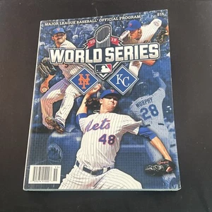 2015 WORLD SERIES PROGRAM/SCORECARD CITI FIELD 4 METS PHOTOS ON COVER MINT - Picture 1 of 3
