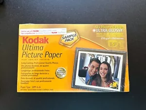 Kodak Ultima Picture Paper Photo Paper 4 x 6 in Ultra Glossy 5 Sheets Unopened - Picture 1 of 4