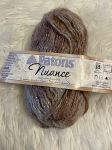 1 Skein Patons Nuance Yarn Marble 71010 #5 Weight Wool Mohair Blend - Picture 1 of 7