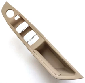 RHD Front inner Door Panel Handle Pull Cover Trim for BMW 5 series 11-17 Beige - Picture 1 of 3