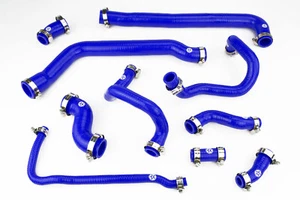 Silicone Radiator Coolant Hoses fit MINI One/Cooper R50 R52 AC '00-'03 Blue - Picture 1 of 4