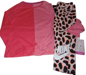 ~NWT Girls NIKE & TOMMY BAHAMA Animal Print/Colorblock Outfit! Size 4 Cute FS:)~ - Picture 1 of 3