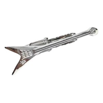 Flying V shaped Electric Guitar Silver-plated Tie Bar/Clip/Slide - Image 1 of 2