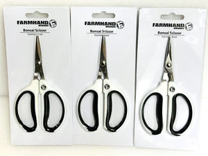 3 Pack 60mm Bonsai Shears Stainless Steel Scissors Plant Trimmer Garden Pruning - Picture 1 of 3