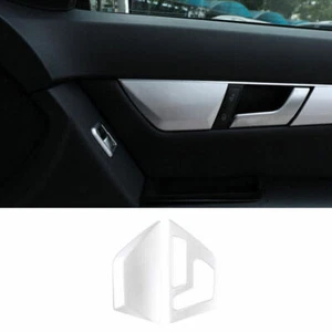 Silver ABS Seat Adjustment Handle Panel Trim 2pcs Fit For Benz 2007-2014 C-Class - Picture 1 of 9