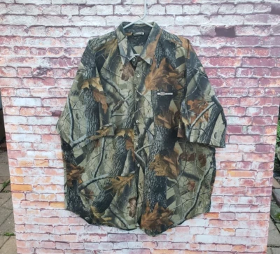🔥 Winchester Supreme RealTree Camouflage Button Down Shirt Men's 3XL XXXL Camo - Image 1 of 4
