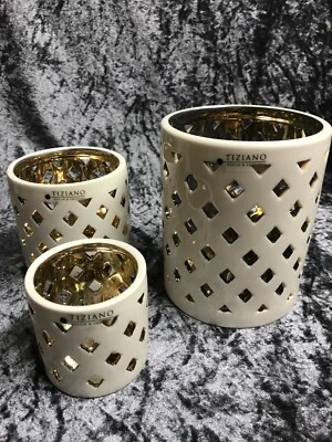 Tiziano Tischlicht Weihnachten Dekoration Windlicht Design Keramik Designobjekt  - Bild 1 von 2