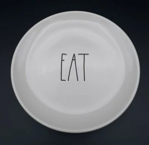 EAT Rae Dunn Artisan Collection by Magenta White Snack Bread & Butter Plate 6" - Picture 1 of 5