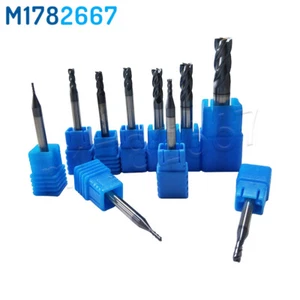 HRC45 1mm-20mm CNC Solid Carbide End Mill Drill Bit 4 Fulte Tungsten Mill Cutter - Picture 1 of 12