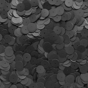 Lentejuelas planas de lentejuelas de 10 mm ~ escarcha de seda negra mate ~ hechas en EE. UU. - Imagen 1 de 2