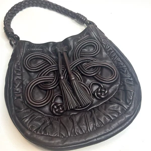 BRIGHTON Lockheart Masterpiece Gabby Brown Pretzel Hobo Shoulder Handbag - Picture 1 of 12