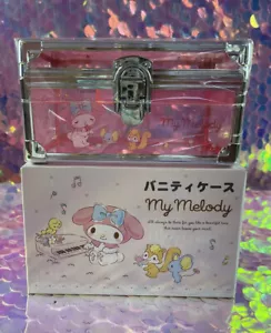 Sanrio My Melody Pink Cosmetics Vanity Case Sweet Lolita Storage Box Brand New - Picture 1 of 4