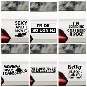 Funny Car Stickers Waterproof Decal - Car Bumper Sticker - Vehicle Decal - Picture 1 of 31