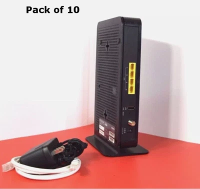 Pack of 10 Netgear CG3000Dv2 N450 Docsis 3.0 Cable Modem Wireless Router Comcast - Image 1 of 2