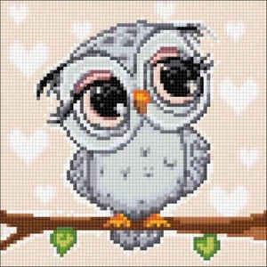 Little Owl CS2711 7.9 x 7.9 inches Crafting Spark Diamond Painting Kit. - Picture 1 of 6