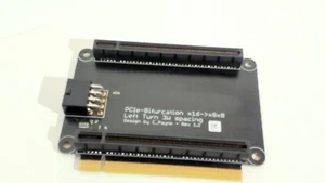 C.Payne PCIE 4.0/3.0X16 to x8x8 bifurcator pcie card - Photo 1/2