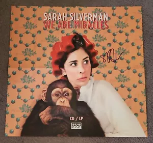 SARAH SILVERMAN SIGNED WE ARE MIRACLES FOLD OUT ALBUM PROMO POSTER 21x21 inches - Picture 1 of 3