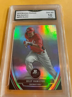 BILLY HAMILTON REDS 2013 BOWMAN PLATINUM ROOKIE RC # BPP9 GRADED 10 L@@@K - Image 1 of 2