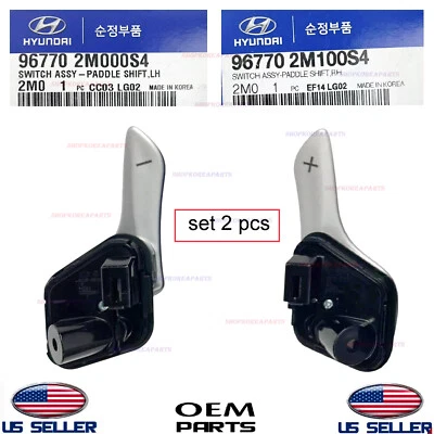 Interruptor de control de palanca de cambios izquierda y derecha plateado 10-12 Genesis Coupé OEM Foto 1 de 3