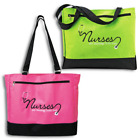 SCRUB STUFF "NURSES ARE A BLESSING FROM GOD" CANVAS TOTE BAG