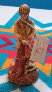 Vintage 1973 John Denver Chalkware Statue Figure 7" Harry Wright Handmade Art - Picture 1 of 8