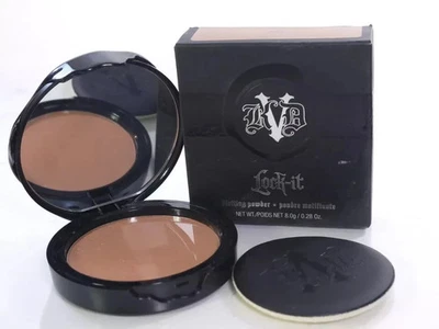 KVD Beauty Lock-It Lightweight Matte Blotting Powder Refillable Compact ~ Deep - Image 1 of 4