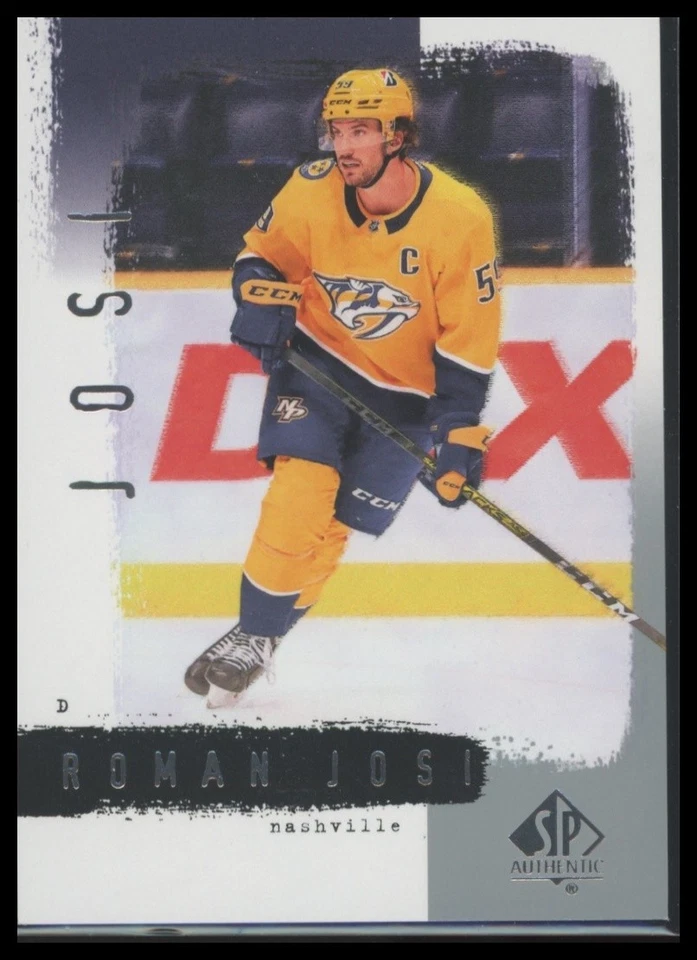 Roman Josi 2020-21 SP Authentic #R72 2000-01 Retro Nashville Predators - Image 1 of 2