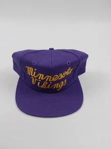 Sombrero Snapback Vintage Minnesota Vikings Script Starter - Imagen 1 de 8