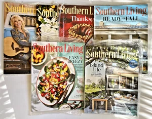Southern Living Magazine Lot 6 Issues Aug 2024 Through Feb 2025 - Food, Holidays - Picture 1 of 13