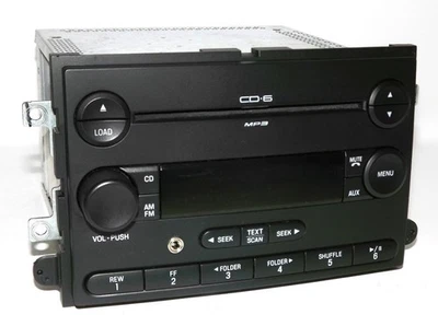 Ford Fusion y más - Reproductor de CD mp3 AM FM 6 discos con entrada auxiliar 6E5T-18C815-AL Foto 1 de 4