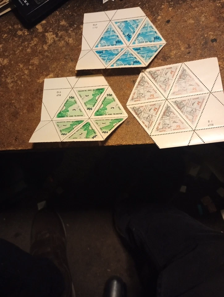 RATTLESNAKE ISLAND 1970 PERF sheets - 3 total - Image 1 of 1