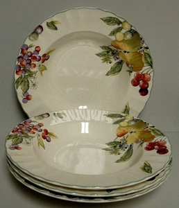 Mikasa NATURES SCENERY Rim Soup Bowls  SOLD IN SETS OF FOUR More Sets Here - Picture 1 of 3