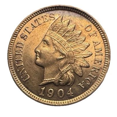 1904 Indian Head Cent 1¢ ‼️EYE CATCHING COLOR‼️ - Image 1 of 4