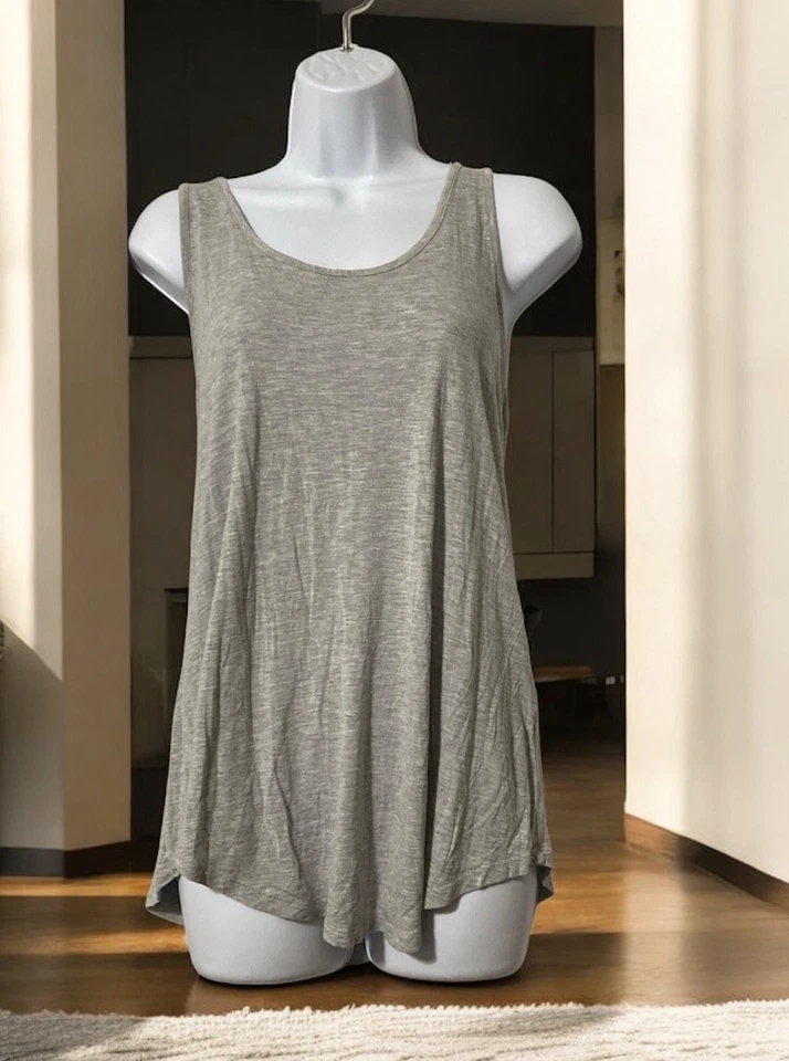 Women Jeans By Buffalo Gray Sleeveless Pullover Tank Sz L - Image 1 of 4