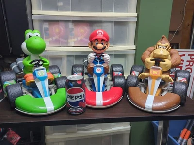 MARIO KART Yoshi Donkey Kong Mario LARGE SCALE RC 17" - No Remotes - Image 1 of 4