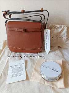 Anya Hindmarch "Return to Nature" Crossbody Bag, Tan Brown Leather RRP £650 NEW - Picture 1 of 12