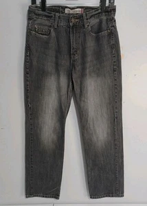 Aeropostale Essex Straight Leg Jeans Men's Size 28x30 Black Dark Wash Denim (C3) - Picture 1 of 11