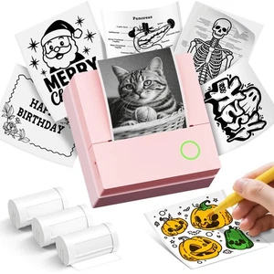 Sticker Printer, PM290C Portable Mini Printer, Inkless Bluetooth Sticker Make... - Picture 1 of 9
