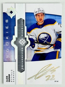 2022-23 UD Ultimate Collection Jack Quinn Rookies Auto RC #UE-JQ Buffalo Sabres - Imagen 1 de 3