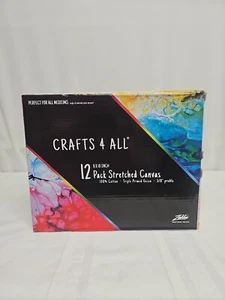 Crafts 4 All 12 Pack 8x10 inch Stretched Canvas Zabba - Picture 1 of 1