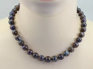 Boulder-Opal Kette mit Saphir 45 cm lang - Bild 1 von 2