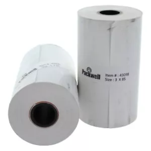 Packwell 3" x 85' Thermopapier Rollen (50 Rollen) *NUR BESTIMMTE ZUSTÄNDE* - Bild 1 von 4