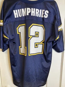 Vtg San Diego Chargers Stan Humphries 12 Logo Athletic Jersey Made In USA Large - Picture 1 of 10
