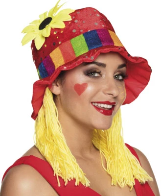 BOLAND BV Hut Clown Clara mit Haar