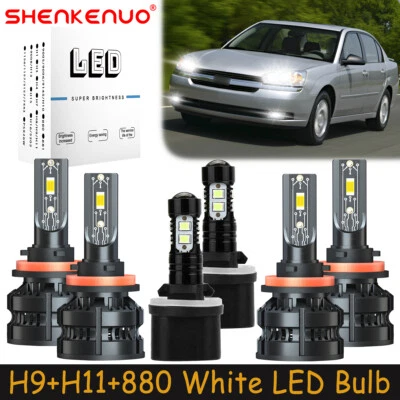 For Chevy Malibu 2004-2005 Combo LED Headlights Bulbs High Low Beam Fog Light Z8 - Image 1 of 4