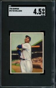 1950 Bowman #98 Ted Williams Red Sox SGC 4.5 VG-EX+ LOOK! SL