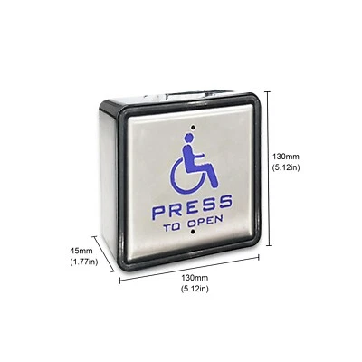OLIDESMART Olide510 Without Receiver Handicap Door Access Wired Stainless Steel Push Button