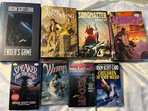 Orson Scott Card 8 book lot - Enders Game Wyrms Xenocide Songmaster - Picture 1 of 6